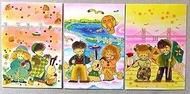 Akemi Kosaka Showa Retro Bookmark Postcard Akemi Kosaka Set of 6