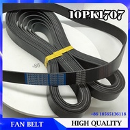 10PK1707 21620133 Fan Belt For Excavator EC240B EC290B EC210B Engine D6D D7E D6E