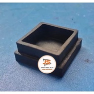 1 PCS: 4 x 4 cm Square Holo Pipe Cover Rubber - 40 x 40 mm Table and Chair Rubber Legs