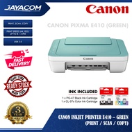 Canon Pixma E410 All-In-One Inkjet Printer – Green (Print / Copy / Scan)