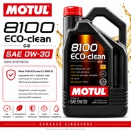 🇸🇬 MOTUL 8100 ECO CLEAN 0W30 100% Synthetic Engine Oil [5L]