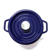 24.5cm Enamel Cast Iron Blue Stock Soup Pot