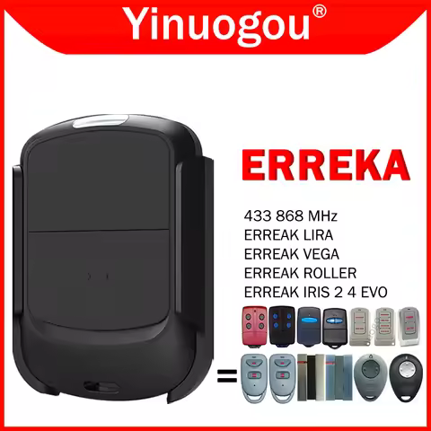 ERREKA IRIS 2 4 EVO LIRA VEGA ROLLER 433 868 Garage Remote Control Duplicator 433MHz 868MHz Remote C