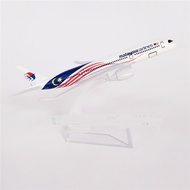 Malaysia Airlines AIRBUS A350 Airplane Model Size 16 Cm. Made Of Steel Beautiful Detailed Work-Toys 
