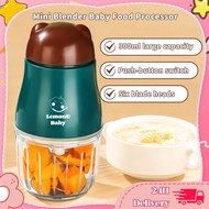 【Malaysia Plug】Mini Pemproses Makanan Bayi 300ml Food Blender 8-blade Penghalus Makanan