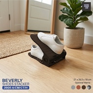/BEVERLY SHOES STACKER FOLDING SHOE BOX (DARK BROWN/ LIGHT BROWN)