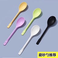 Spoon Disposable Spoon Beetle Spoon Soup Spoon Takeaway Packing Spoon Burning Grass Spoon Frosted Ta
