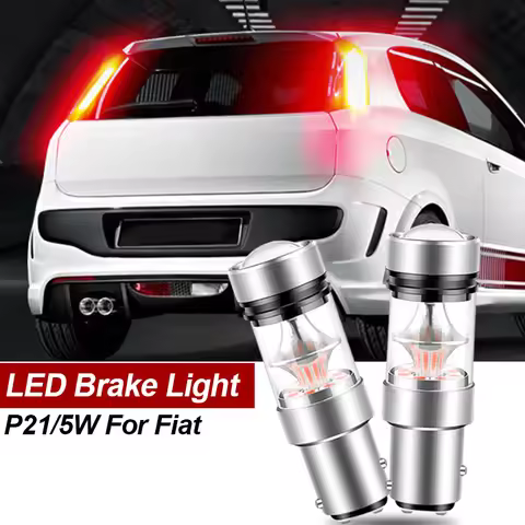 2pcs LED Brake Light Blub Lamp P21/5W 1157 BAY15D Canbus For Fiat 500L Bravo 2 Croma Ducato Grande P