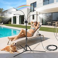 Feemiyo Upgraded Stand Mister,Adjustable Height (up to 46in) with 26.2FT Water Supply Line, Patio Mi