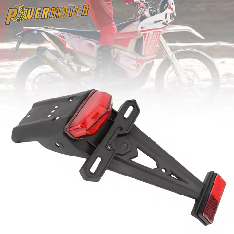 Enduro Motocross Rear Fender LED Taillight Brake Light Signal Light Universal Motorcycle DirtBike Su