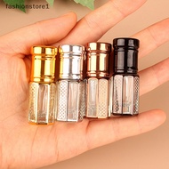 [fashionstore1] 3ml Roll On Glass Bottle   Container Gold  Empty Refillable Mini Roller  Bottle [sg]