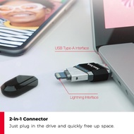 SanDisk iXpand Flash Drive Flip 2-in-1 Dual Drive OTG Lightning & USB 3.1 Gen 1 for iPhone & iPad (2