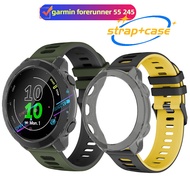 garmin forerunner 55 245 case Screen protector garmin forerunner 55 strap Silicone strap for garmin 