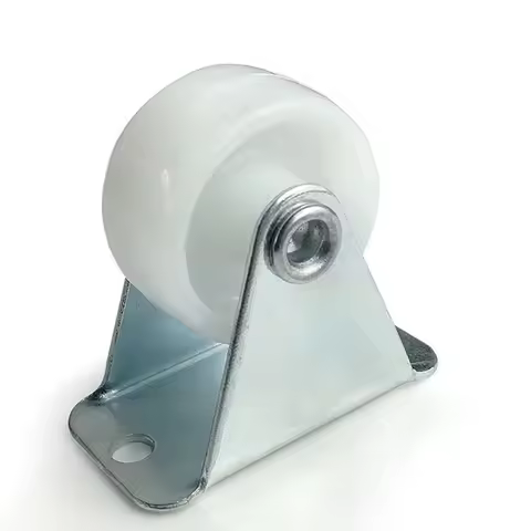 Universal Swivel Casters 1" Furniture Wheel Castor Flat Top Plate PP Roller Wheels For Platform Trol