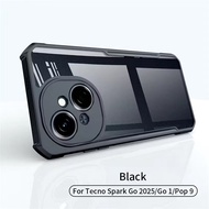 Tecno Spark Go 1S/Tecno Pop 9ตรงรุ่น(พร้อมส่งในไทย)เคสกันกระแทกขอบสีหลังใสTecno Spark Go 1/Tecno POP