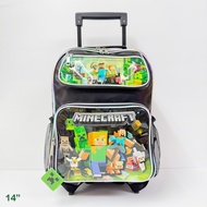 กระเป๋าเป้ล้อลากนักเรียน 14 นิ้ว ลายUNC/KT/MM/KRM/CN  กระเป๋านักเรียนTrolley Bag 14" สินค้าขายดี