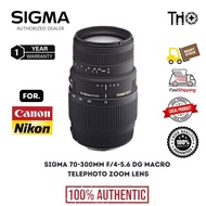 Sigma 70-300mm f/4-5.6 DG Macro Telephoto Zoom Lens For Nikon / Canon (1 Year Warranty )