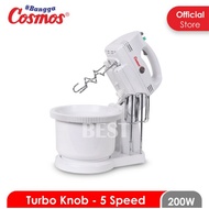 Mixer Cosmos CM - 1289 Stand Mixer Turbo Knob 5 Speed Mixer Duduk Daya Listrik 200 Watt Cosmos CM128