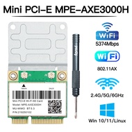 6E การ์ด Wifi Mini PCIE AX210ความเร็ว5374Mbps Tri Band 2.4G/5G/6GHz บลูทูธ5.3อะแดปเตอร์ระบบเครือข่าย