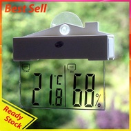 Digital Weather Station Suction Cup Digital Window Thermometer Hydrometer Indoor Outdoor Weather Sta