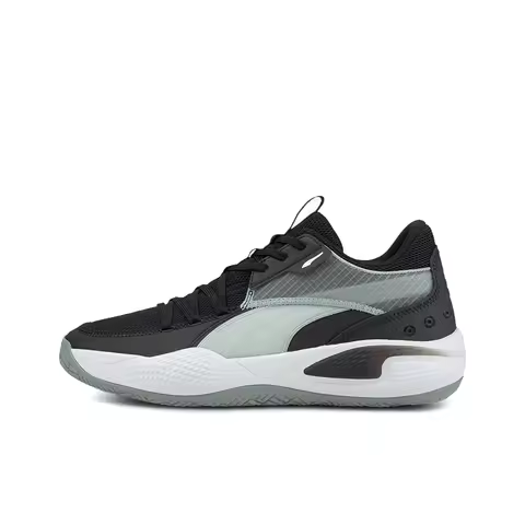 PUMA Court Rider Low top Basketball Shoes Unisex Black 195660-06