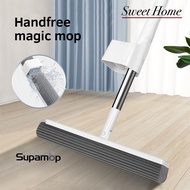 Supamop Handfree Magic Mop Rotatable Household Clean Tool Widen Mop Head High Absorbent PU Sponge Mop