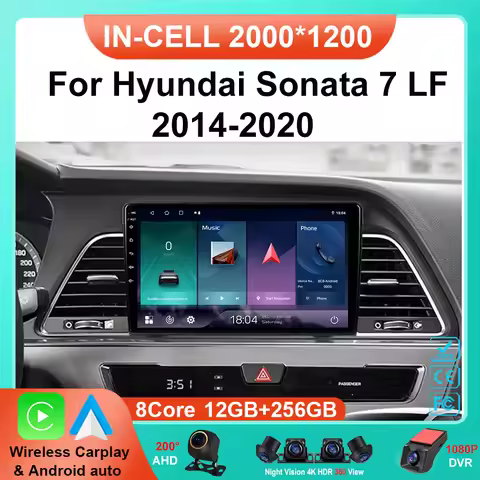 Carplay Android Auto Car Radio 2din Android 15 For Hyundai Sonata 7 LF 2014 2015 2016 2017 - 2020 GP