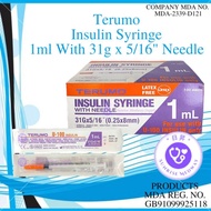 Terumo Insulin Syringe, 1ml With 31g x 5/16" Needle