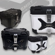 SMRT Top Box X Series Design Kotak Motosikal Peti ABS Box 45 Liter 45L Stainless Steel Lock + Alumin