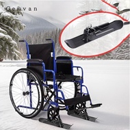 Gemvan SiaBiced 2Pcs Snow Sledge Board Ski Attachment Bike Snowboard Portable Snow Ski Ski Plate