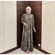 Gamis Midi Home Dress EMYRA Busui Comfortable to Wear Premium Cool Material Modern Elegant and Luxur
