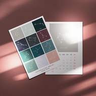 Calendar Aesthetic Zodiac Calendar/ Zodiac/ Aesthetic/ Calendar/