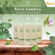 Terra Pafe Aroma Balm (5 pieces) - Fresh and Relaxing Scent, Green Supplies, Convenient to Carry, In