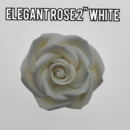 ELEGANT ROSE 2 INCH GUMPASTE FLOWER 1PC EDIBLE CAKE TOPPER sugar flowers edible flower