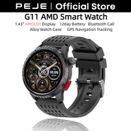 [PEJE G11AMD] Smart Watch GPS Blood Pressure 1.43 "AMOLED Screen 3ATM Waterproof Bluetooth Call Men'