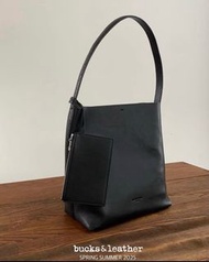 Bucks & leather Tote Bag (black)