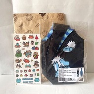 激減！Bugcat Capoo貓貓蟲咖波貼紙/ 兩用水樽袋 Bugcat Capoo Canvas Water Bottle Holder & Bugcat Capoo Stickers
