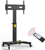 Home Office TV Mount TV Stand Office Conference Room Remote Control Electric Lift Mobile TVs Stand Home Living Room Floor-Standing Cart Display Stand 75/86/98/100 Inch