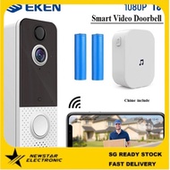 EKEN T8 Smart Video Doorbell Camera WIFI 1080P Visual Intercom IP67 Waterproof Night Vision IP Door Bell PIR