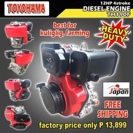 TH190F DIESEL ENGINE 12HP single cylinder 4 stroke air cooled Recoil Start HIGH SPEED