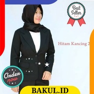 HITAM Black blazer Women casual Black blazer Work Office blazer Black blazer Black blazer