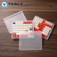 TEALYMY Keycap Storage , 3 Layer with Cover Dustproof Holder, Protector Stackable Holds 145 Keys Sto