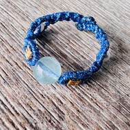 20251133 Macrame 南美蠟線 海藍寶 介指