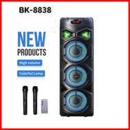 ☢ ☬  ⏞ Oudiobop BK-8838 18000W PMPO Karaoke Portable Party Wireless Speaker free 2 Wireless mic
