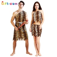 Western Modern Primal Costume Primal Costume Couple Tiger Skin Savage Primal Costume Funny Performan