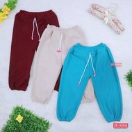 Jogger Polos Molly Uk 3-4 Tahun / Celana Jogger Panjang Anak