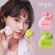 FreshO2 KINGJUN Co-Branded Super Hydrating Lip Care Cube 6.8 Gph Value Color Changing Balm Moisturiz