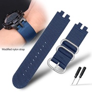 Nylon Modified Watchband For Casio PRW-3000 PRW3000/3100/6000/6100Y PROTREK Waterproof Outdoor Sports Watch Belt Strap Bracelet