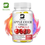 BEWORTHS Apple Cider Vinegar Capsules Natural Ingredients Products Organic Extra Strength Quick Release Detox