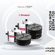 Premier Stainless Steel IDLI MAKER with NON-STICK (4 Plates /6 Plates)